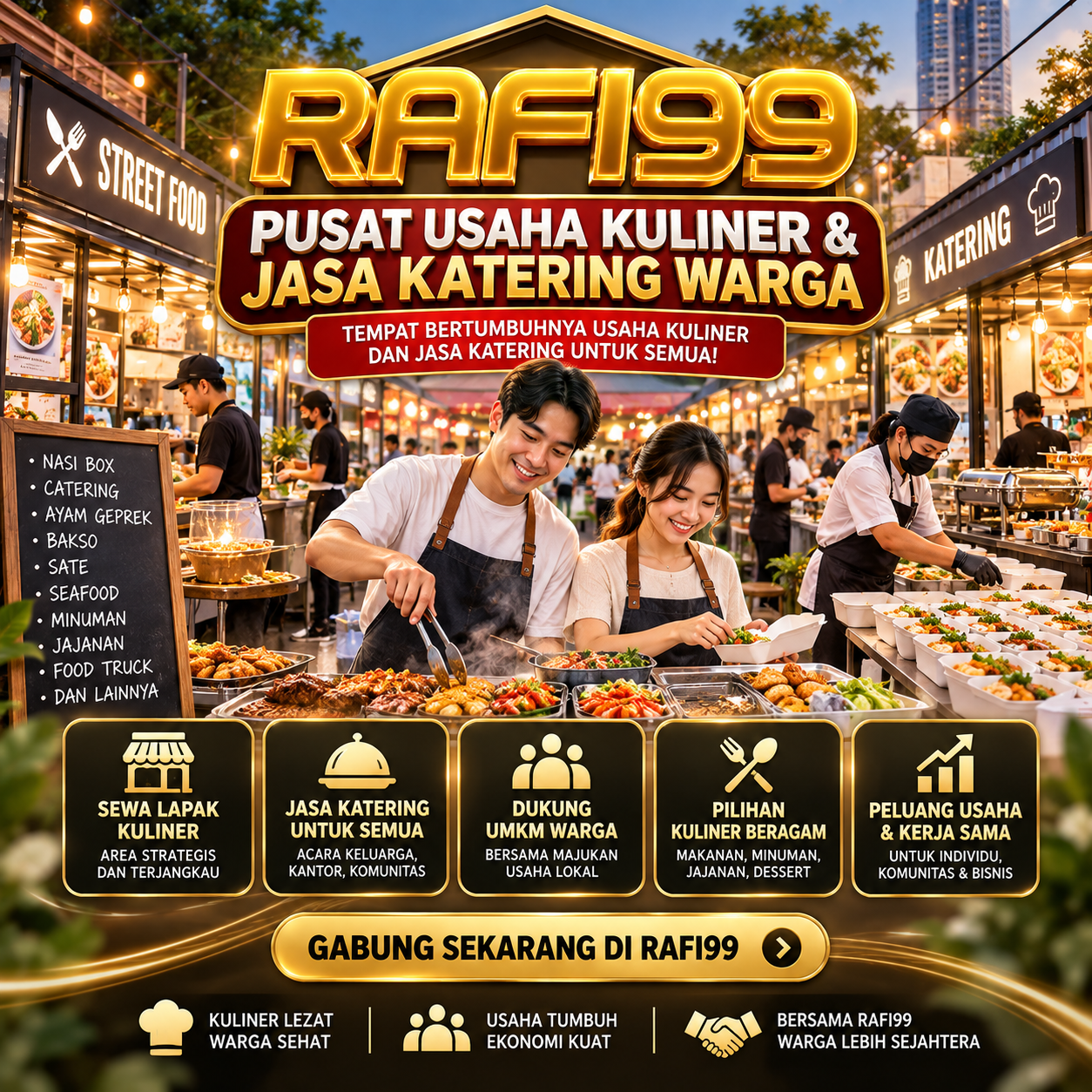 RAFI99 Pusat Usaha Kuliner & Jasa Katering Warga