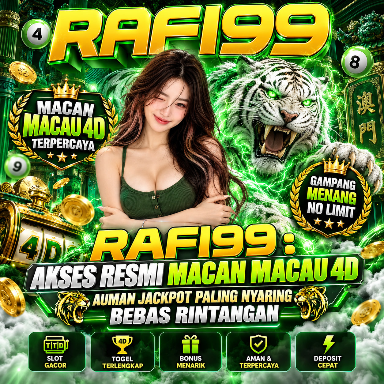 RAFI99 : Akses Resmi Macan Macau 4D, Auman Jackpot Paling Nyaring Bebas Rintangan